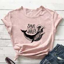 Load image into Gallery viewer, Women's Save the Whales T-shirt