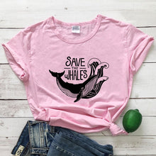 Load image into Gallery viewer, Women's Save the Whales T-shirt
