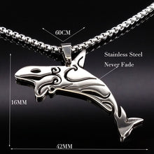 Load image into Gallery viewer, Stainless Steel Artistic Dolphin Necklace