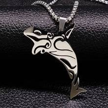Load image into Gallery viewer, Stainless Steel Artistic Dolphin Necklace