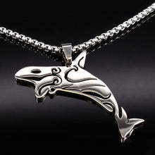 Load image into Gallery viewer, Stainless Steel Artistic Dolphin Necklace