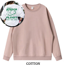Load image into Gallery viewer, Women's Create A Kinder Planet Oversized Street Sweatshirt