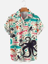 Load image into Gallery viewer, Men's Ocean Animals (Many Styles) Collared Shirts
