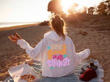 Load image into Gallery viewer, Women's See Good In All Things Retro Hoodie