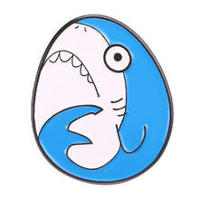 Load image into Gallery viewer, Marine Life Shark Head Enamel Pins/Badges