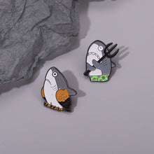 Load image into Gallery viewer, Marine Life Shark Head Enamel Pins/Badges