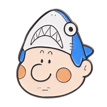 Load image into Gallery viewer, Marine Life Shark Head Enamel Pins/Badges