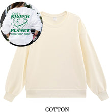 Load image into Gallery viewer, Women's Create A Kinder Planet Oversized Street Sweatshirt