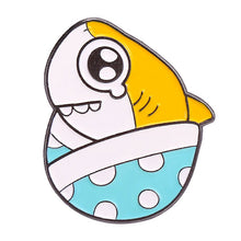 Load image into Gallery viewer, Marine Life Shark Head Enamel Pins/Badges