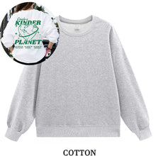 Load image into Gallery viewer, Women's Create A Kinder Planet Oversized Street Sweatshirt