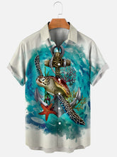 Load image into Gallery viewer, Men's Ocean Animals (Many Styles) Collared Shirts