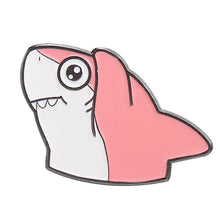 Load image into Gallery viewer, Marine Life Shark Head Enamel Pins/Badges