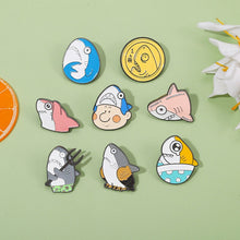 Load image into Gallery viewer, Marine Life Shark Head Enamel Pins/Badges