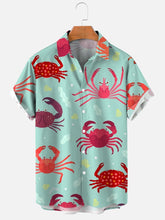 Load image into Gallery viewer, Men's Ocean Animals (Many Styles) Collared Shirts