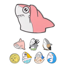 Load image into Gallery viewer, Marine Life Shark Head Enamel Pins/Badges