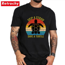 Load image into Gallery viewer, Men's Skip A Straw Save A Turtle T-Shirt