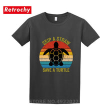 Load image into Gallery viewer, Men's Skip A Straw Save A Turtle T-Shirt