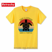 Load image into Gallery viewer, Men's Skip A Straw Save A Turtle T-Shirt