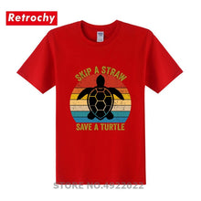Load image into Gallery viewer, Men's Skip A Straw Save A Turtle T-Shirt