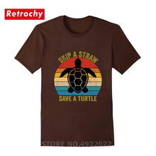 Load image into Gallery viewer, Men's Skip A Straw Save A Turtle T-Shirt