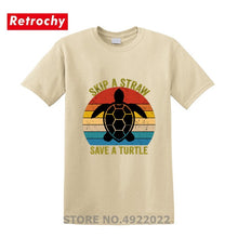 Load image into Gallery viewer, Men's Skip A Straw Save A Turtle T-Shirt