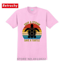 Load image into Gallery viewer, Men's Skip A Straw Save A Turtle T-Shirt