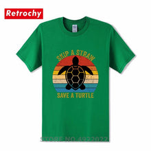 Load image into Gallery viewer, Men's Skip A Straw Save A Turtle T-Shirt