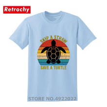 Load image into Gallery viewer, Men's Skip A Straw Save A Turtle T-Shirt