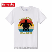 Load image into Gallery viewer, Men's Skip A Straw Save A Turtle T-Shirt