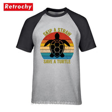 Load image into Gallery viewer, Men's Skip A Straw Save A Turtle T-Shirt
