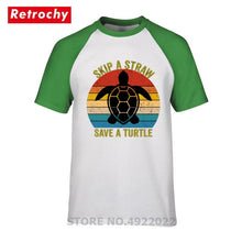 Load image into Gallery viewer, Men's Skip A Straw Save A Turtle T-Shirt