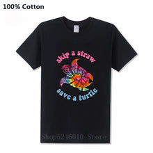 Load image into Gallery viewer, Men's Skip A Straw Save A Turtle TiDi T-shirt