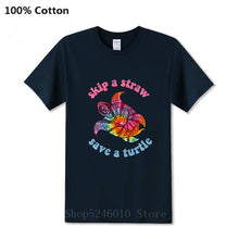 Load image into Gallery viewer, Men's Skip A Straw Save A Turtle TiDi T-shirt