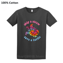 Load image into Gallery viewer, Men's Skip A Straw Save A Turtle TiDi T-shirt