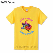 Load image into Gallery viewer, Men's Skip A Straw Save A Turtle TiDi T-shirt