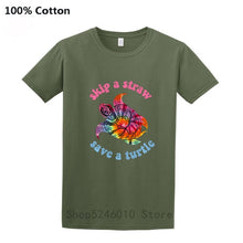 Load image into Gallery viewer, Men's Skip A Straw Save A Turtle TiDi T-shirt