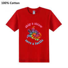 Load image into Gallery viewer, Men's Skip A Straw Save A Turtle TiDi T-shirt