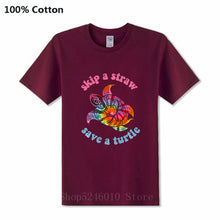 Load image into Gallery viewer, Men's Skip A Straw Save A Turtle TiDi T-shirt