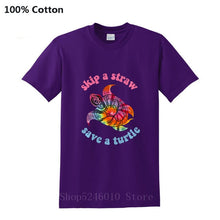 Load image into Gallery viewer, Men's Skip A Straw Save A Turtle TiDi T-shirt