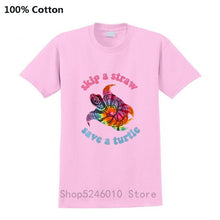 Load image into Gallery viewer, Men's Skip A Straw Save A Turtle TiDi T-shirt