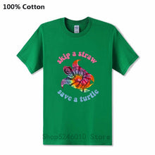 Load image into Gallery viewer, Men's Skip A Straw Save A Turtle TiDi T-shirt