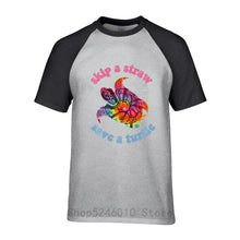 Load image into Gallery viewer, Men's Skip A Straw Save A Turtle TiDi T-shirt