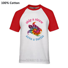 Load image into Gallery viewer, Men's Skip A Straw Save A Turtle TiDi T-shirt