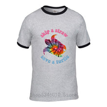 Load image into Gallery viewer, Men's Skip A Straw Save A Turtle TiDi T-shirt