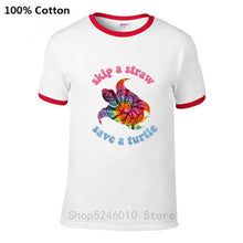 Load image into Gallery viewer, Men's Skip A Straw Save A Turtle TiDi T-shirt