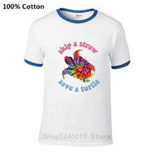 Load image into Gallery viewer, Men's Skip A Straw Save A Turtle TiDi T-shirt