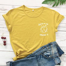 Load image into Gallery viewer, Women&#39;s There Is No Planet B Pocket Print T-shirt