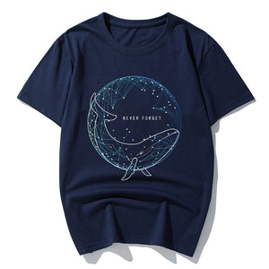 Men's Never Forget Geometric Whale T-Shirt