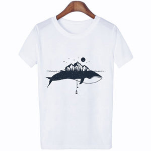 Women's Vintage Whale T-Shirt