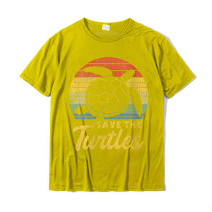 Unisex Retro Vintage Save The Turtles T-Shirt